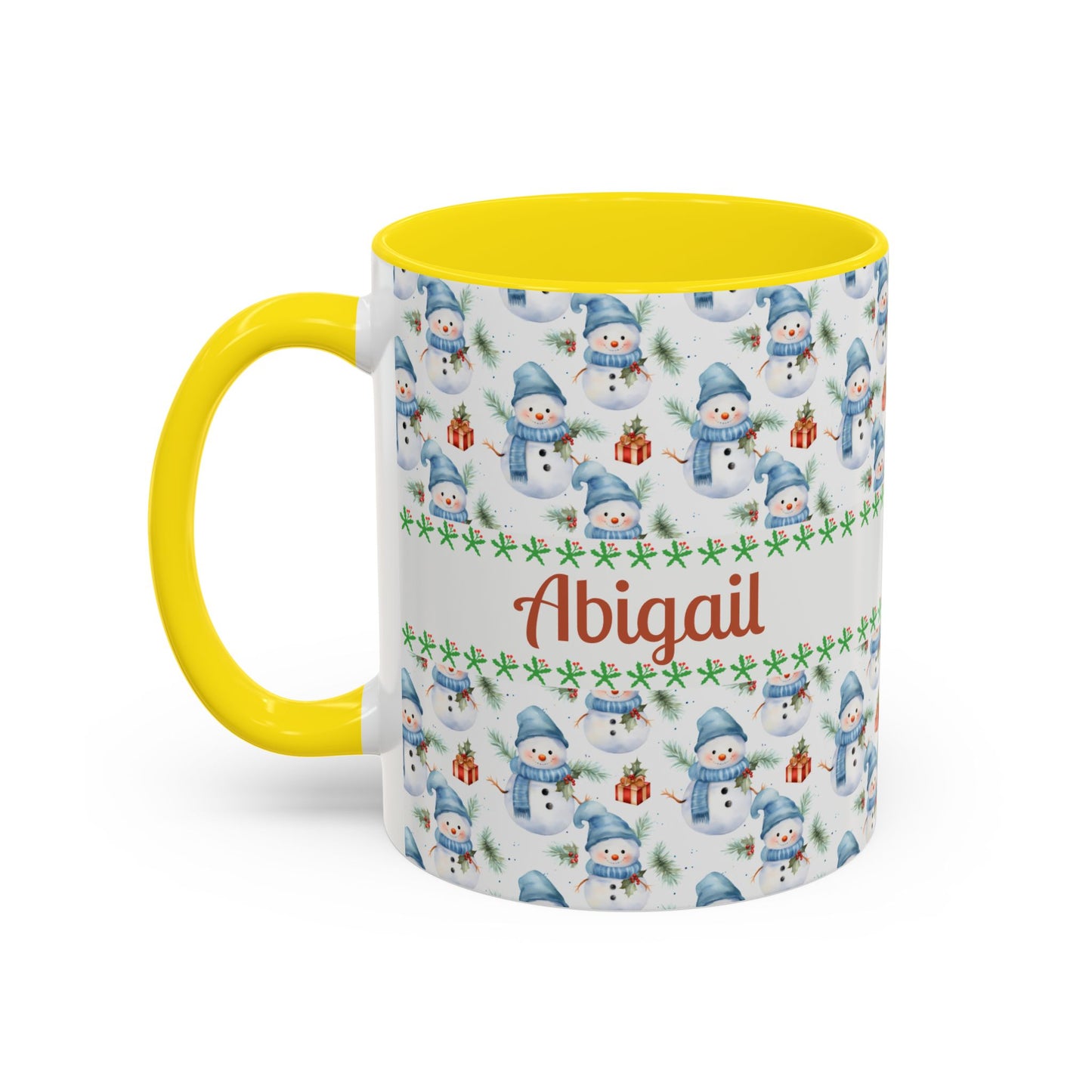 Festive Snowman Coffee Mug, Personalized Holiday Mug, Winter Decor, Gift for Her, Cute Coffee Cup