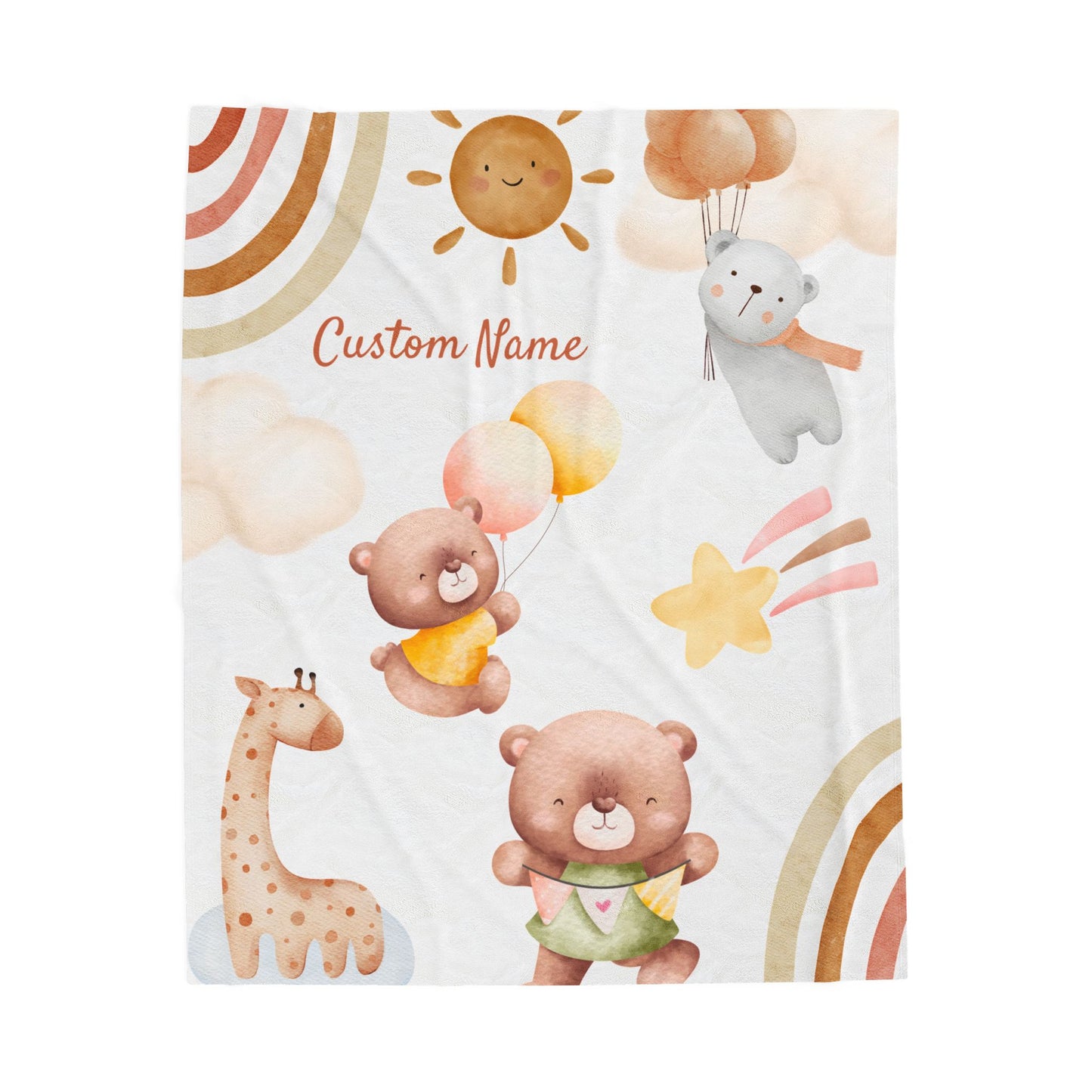 Custom Child's Plush Blanket, Cozy Baby Gift, Soft Nursery Decor, Personalized Blanket, Kid's Room Accessories