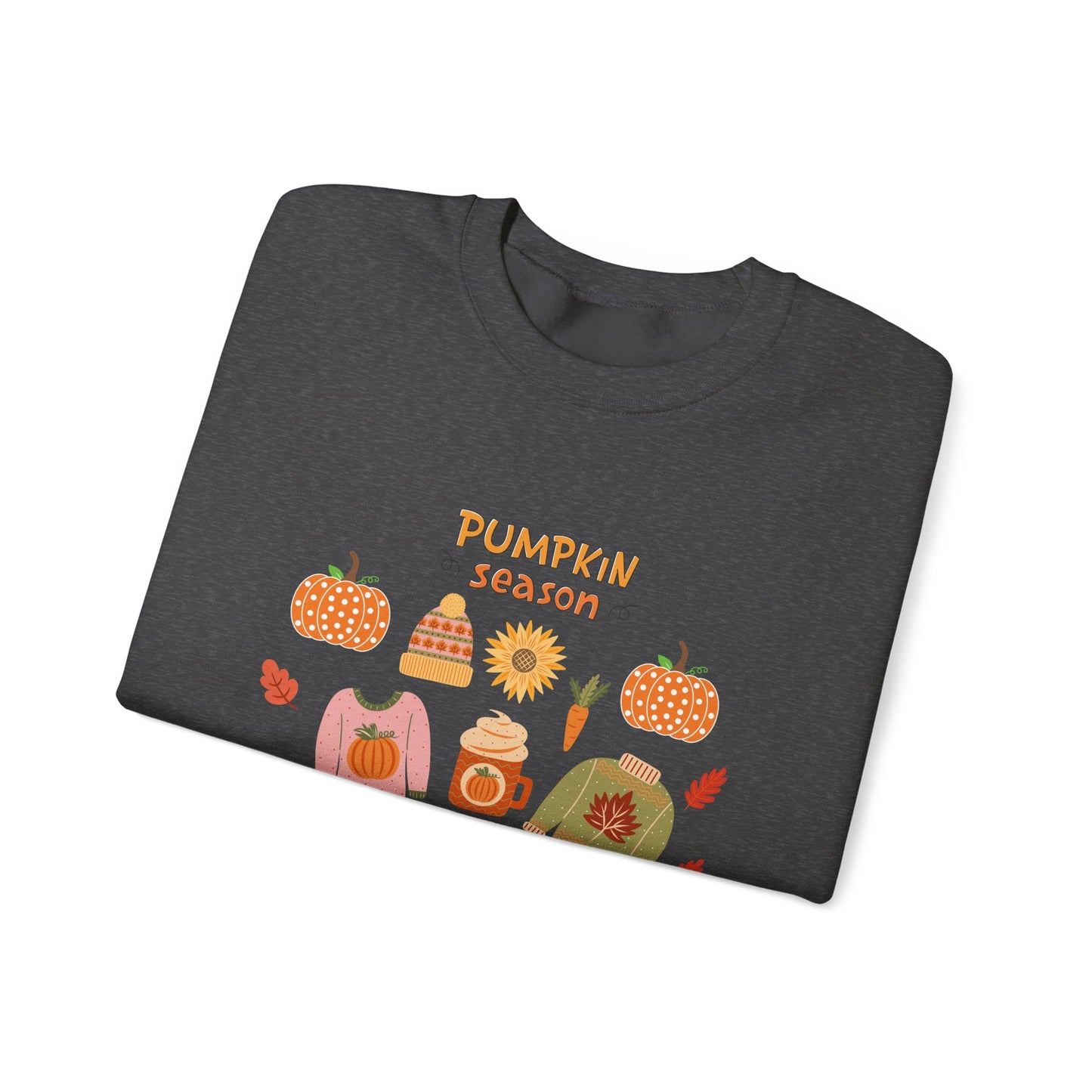 Autumn Vibes Crewneck Sweatshirt, Pumpkin Season Apparel, Cozy Fall Sweater, Unisex Sweatshirt for Thanksgiving, Pumpkin Lover Gift