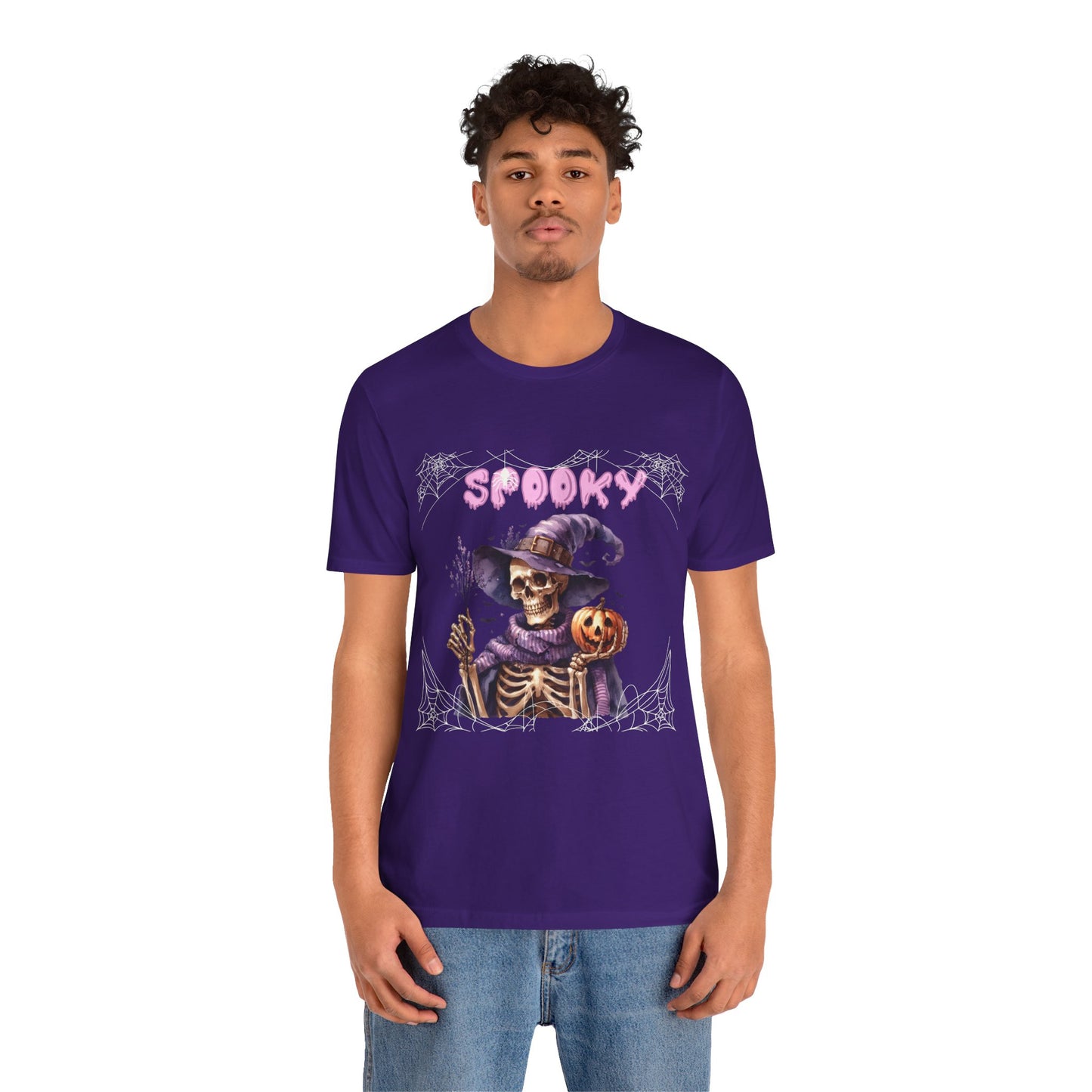 Spooky Skeleton Halloween Tee, Unisex Halloween Shirt, Trick or Treat Apparel, Fall Festivity Clothing, October Celebration Top
