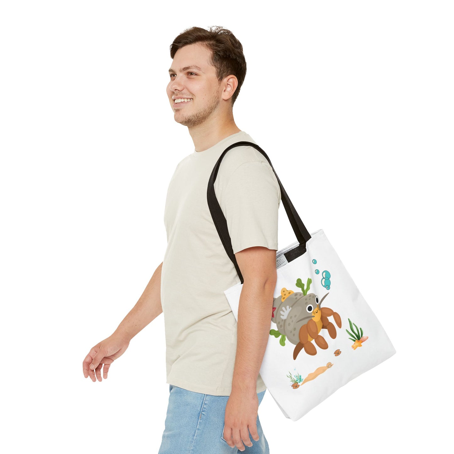 Hermit crab with shell underwater Tote Bag