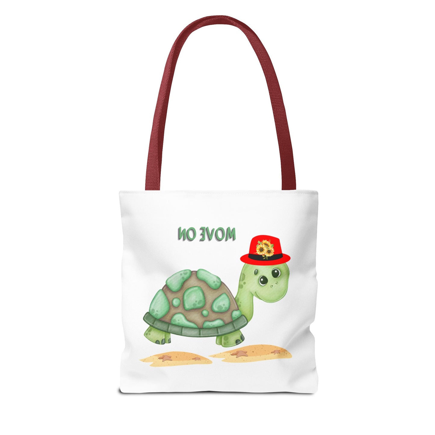Turtle with a sunflower hat Tote Bag