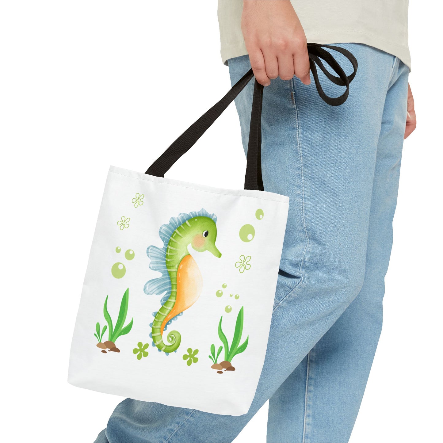 Seahorse with a focus on the natural world Tote Bag