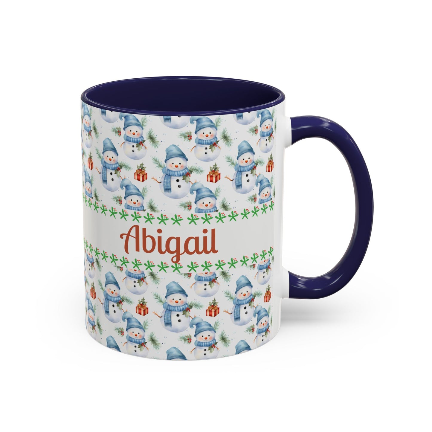 Festive Snowman Coffee Mug, Personalized Holiday Mug, Winter Decor, Gift for Her, Cute Coffee Cup