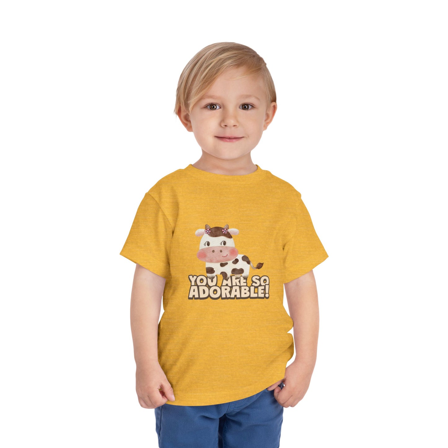 Adorable Cow Toddler Tee, Cute Toddler Shirt, Kids Gift, Baby Birthday Tee, Nursery Outfit, you’re so adorable shirt
