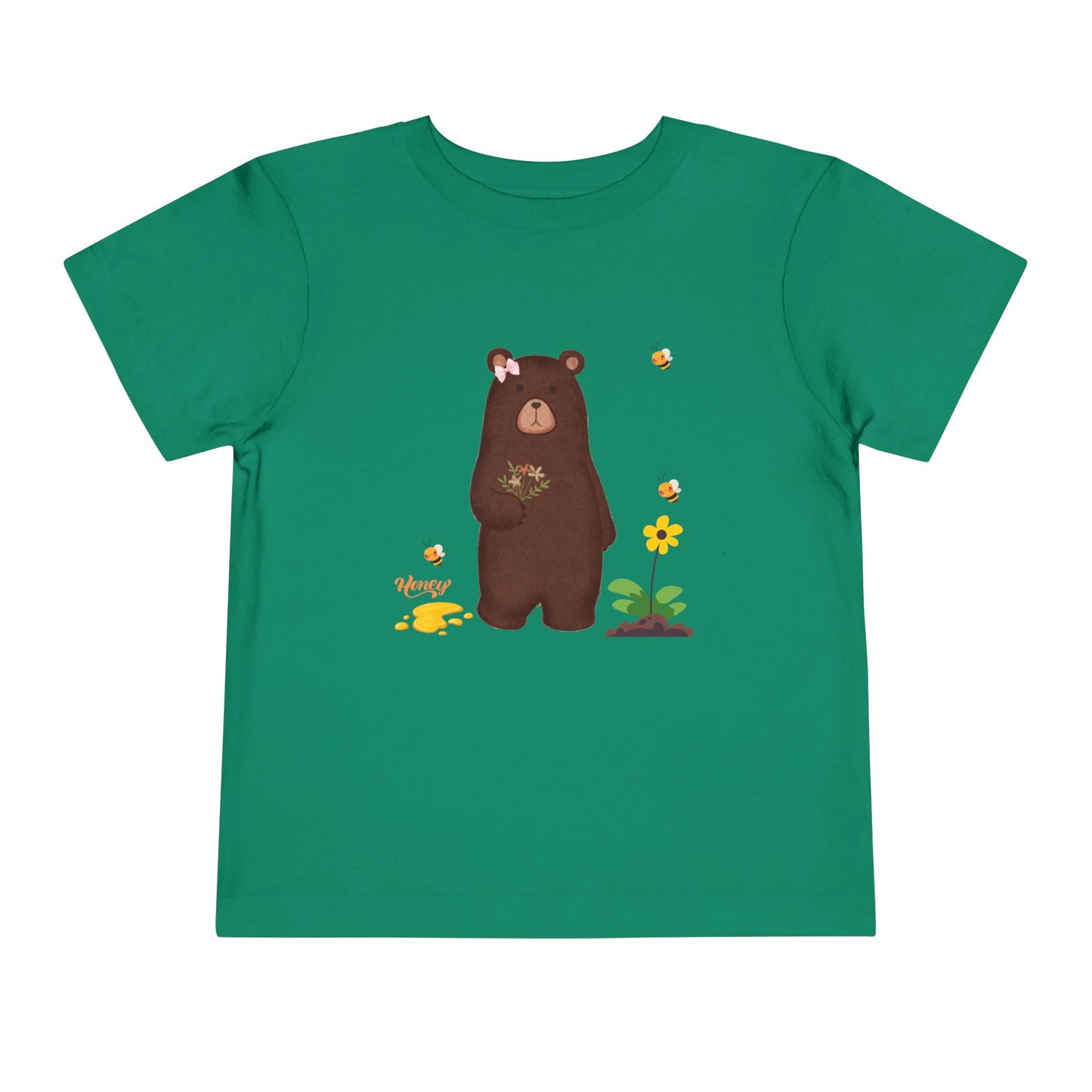 Adorable Bear Toddler Tee, Cute Animal Shirt, Gift for Kids, Birthday Party Outfit, Nature Lover's Apparel