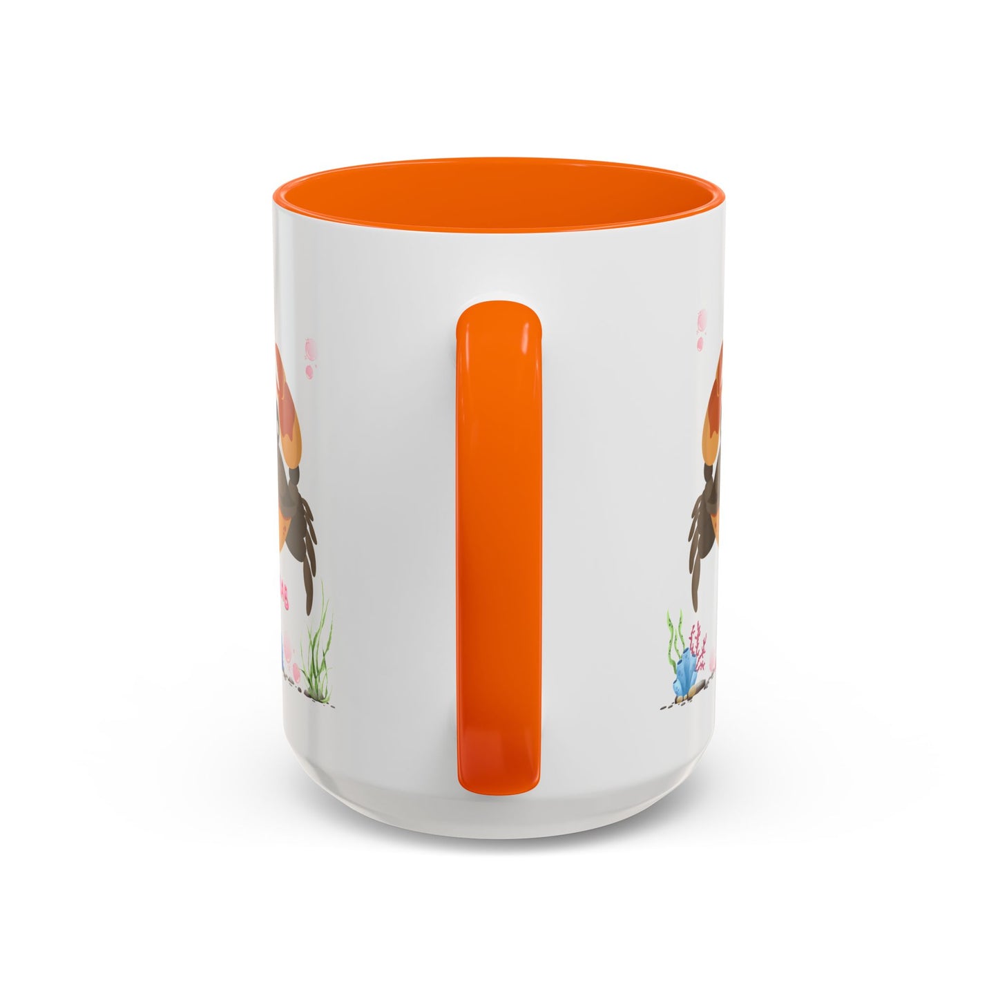 Crab with subtle bubbles and underwater flora Coffee Mug