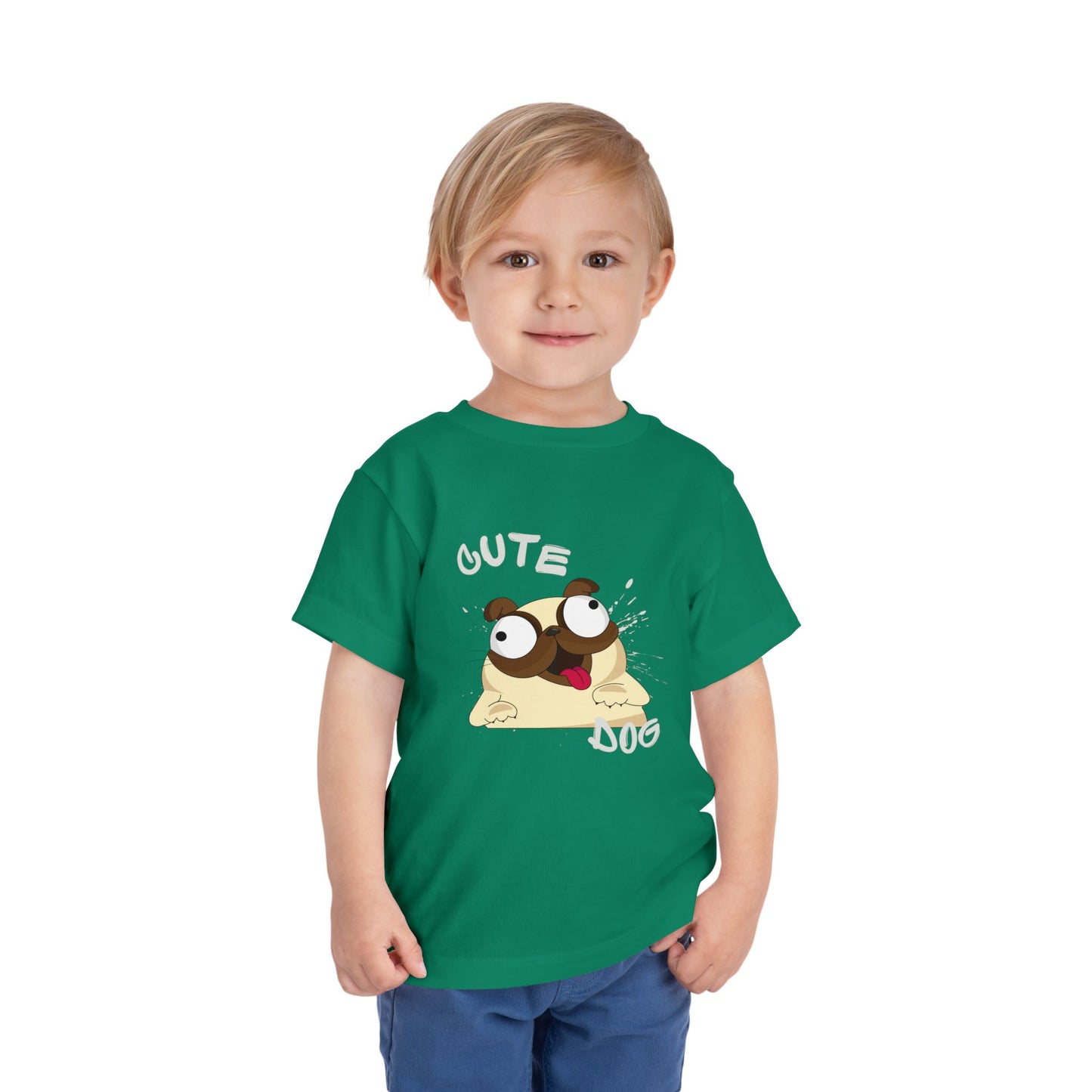 Cute Pug Toddler Tee, Adorable Animal Shirt, Kids Summer Outfit, Birthday Gift, Cute Dog T-Shirt, Playful Graphic Tee