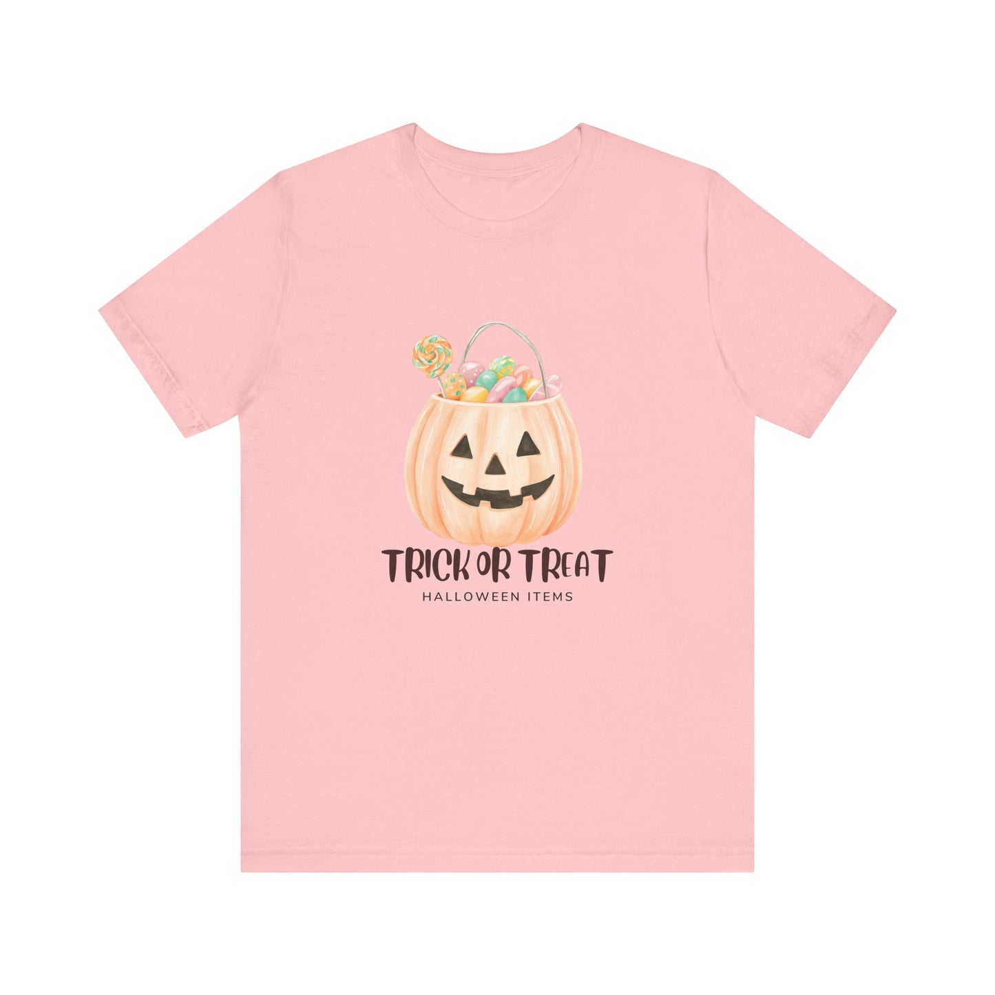 Halloween Trick or Treat T-Shirt, Unisex Graphic Tee, Fall Wardrobe Addition, Perfect for Halloween Parties, Spooky Season Wear