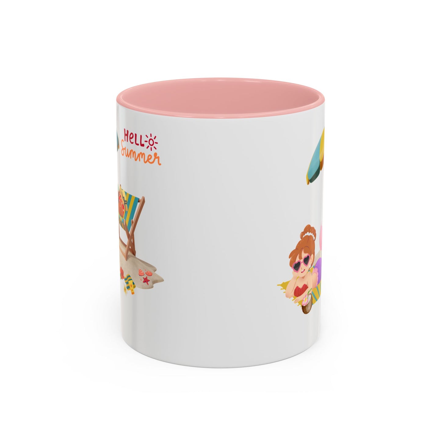 Mermaid lounging on a beach towel Coffee Mug