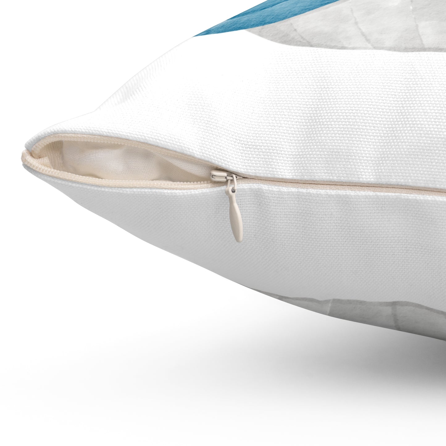 Whale with a bandage and bubble pun Polyester Square Pillow