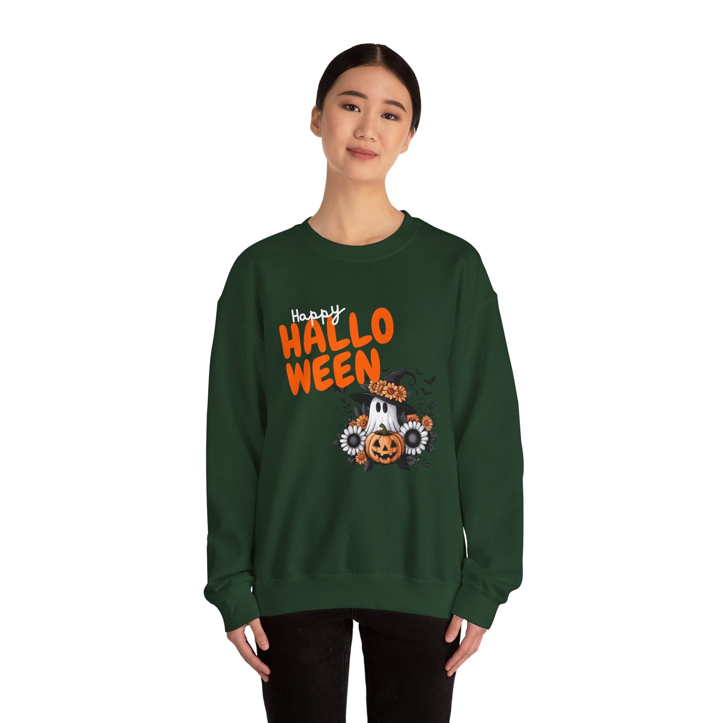 Halloween Unisex Crewneck Sweatshirt, Cozy Fall Apparel, Halloween Costume, Cute Ghost Sweatshirt, Unisex Halloween Gift