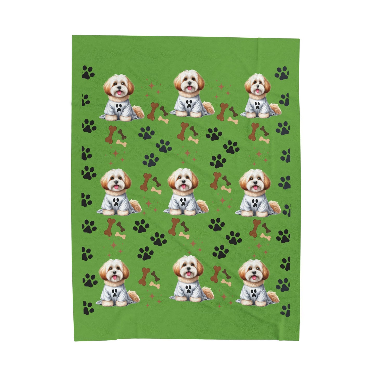 Cute Dog-Themed Velveteen Plush Blanket for Pet Lovers, Perfect for Cozy Nights, Dog Decor, Gifts for Dog Owners, Soft Throw Blanket