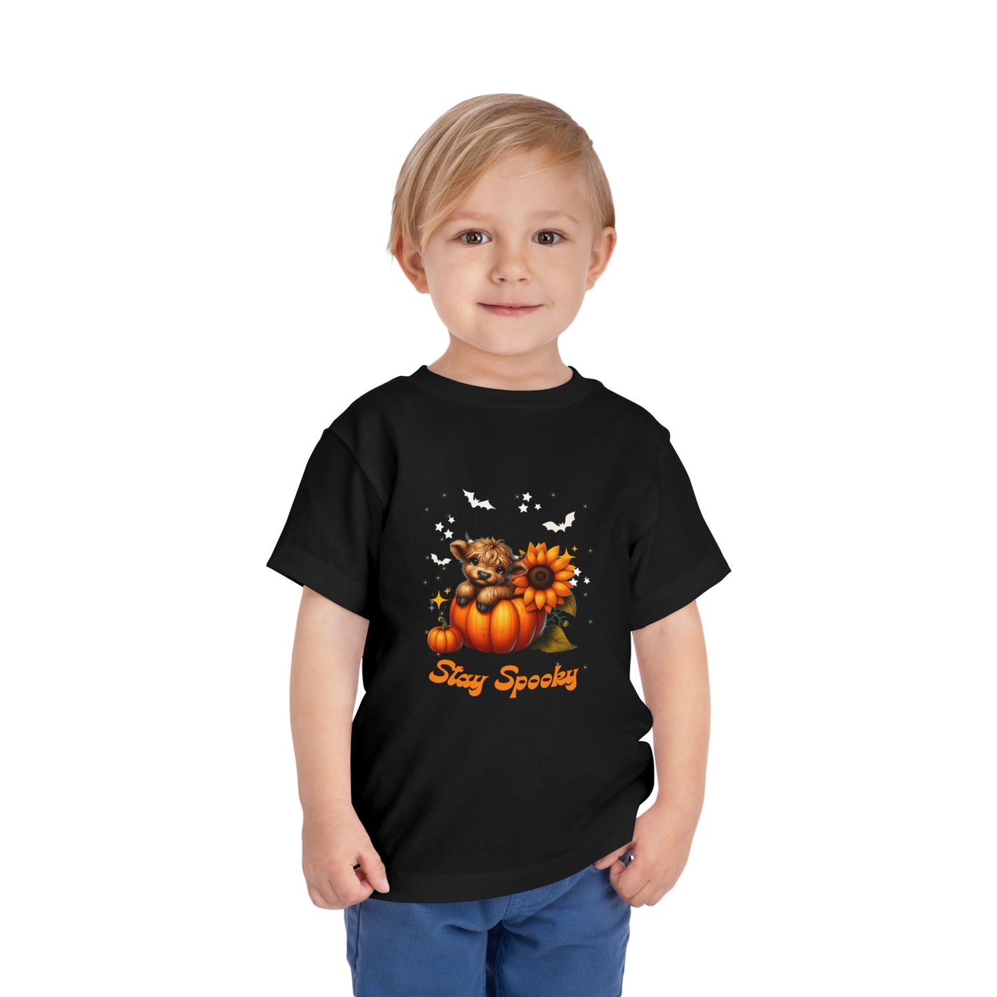 Toddler Halloween T-Shirt, Cute Pumpkin Tee, Stay Spooky Shirt, Toddler Fall Apparel, Kids Halloween Costume