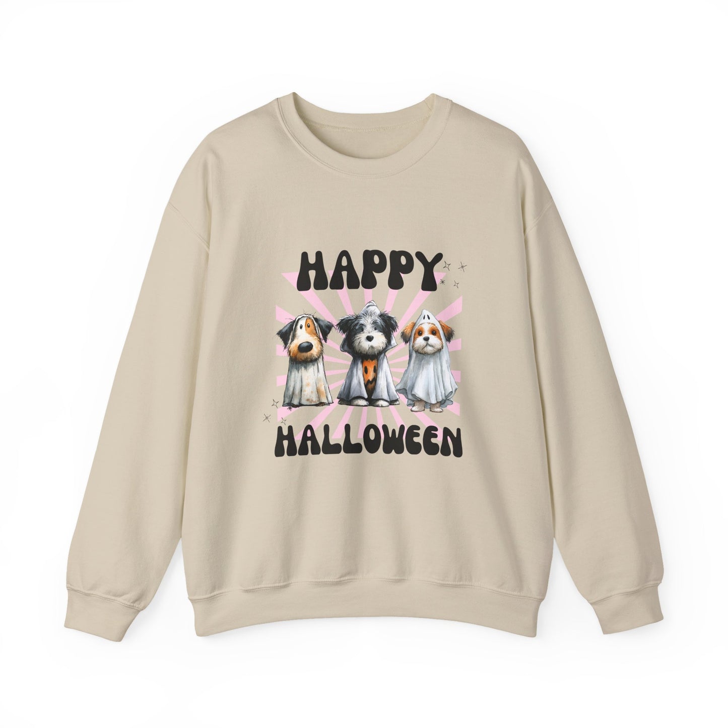 Halloween Dog Crewneck Sweatshirt, Cozy Pet Lover Gift, Unisex Halloween Apparel, Funny Dog Sweatshirt, Fall Fashion
