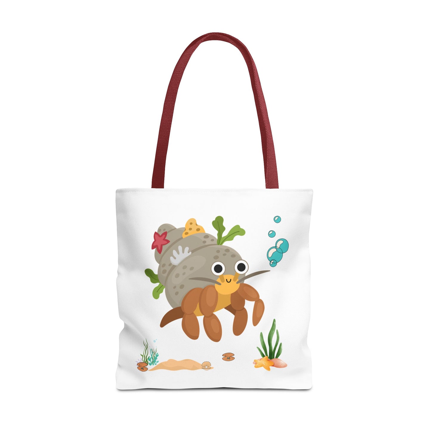 Hermit crab with shell underwater Tote Bag