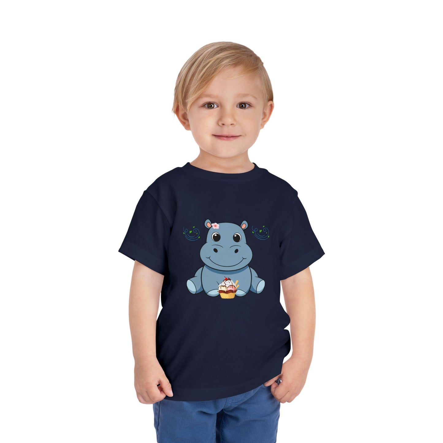 Adorable Hippo Toddler Tee, Cute Summer Shirt, Baby Gift, Birthday Outfit, Kids Casual Wear, Playful Everyday Apparel