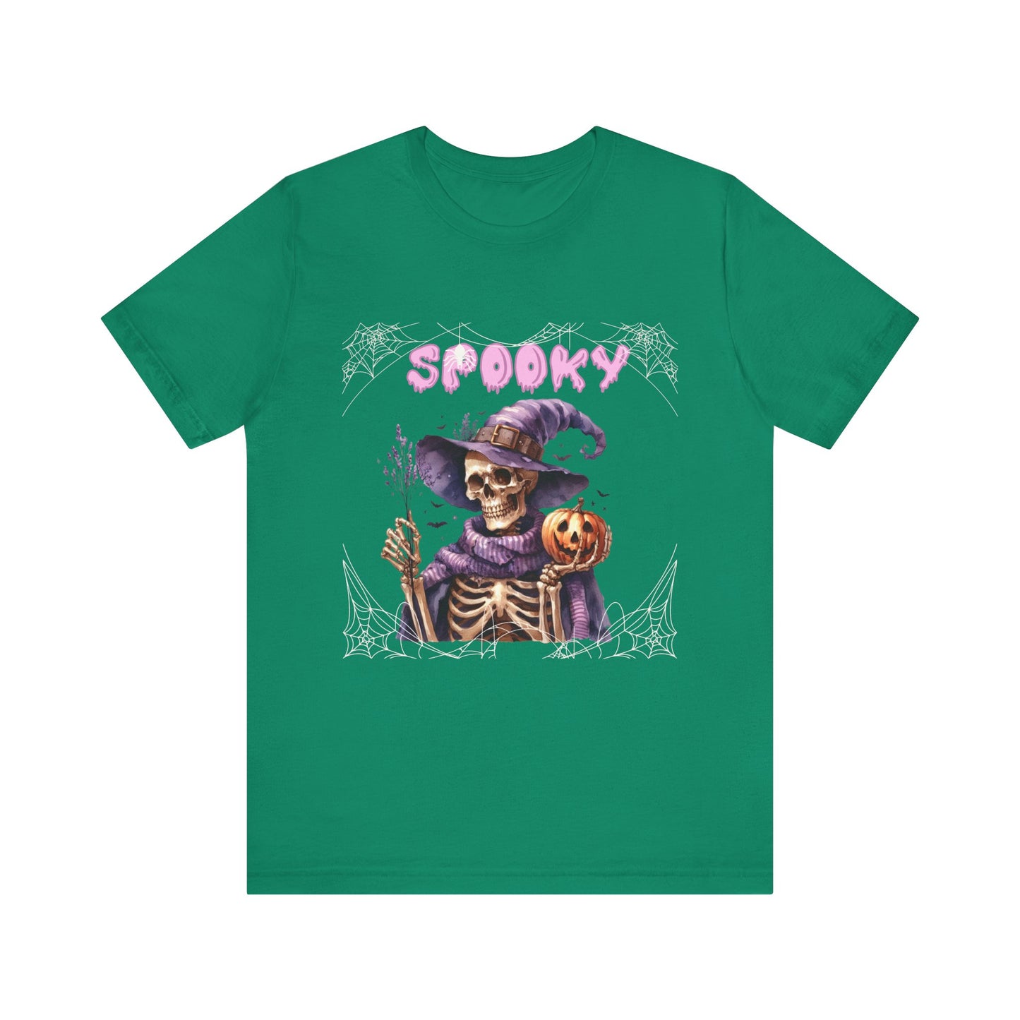 Spooky Skeleton Halloween Tee, Unisex Halloween Shirt, Trick or Treat Apparel, Fall Festivity Clothing, October Celebration Top