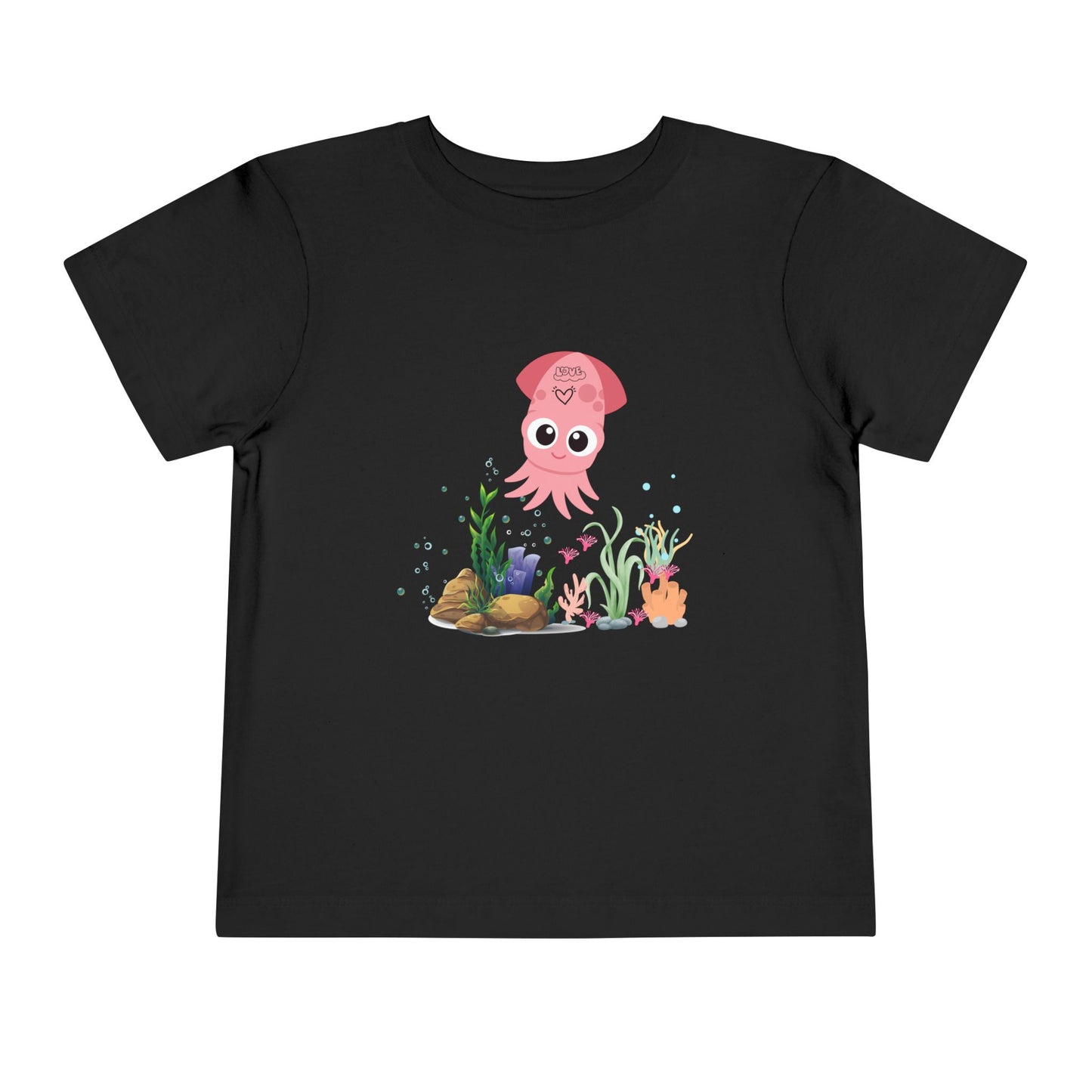 Adorable Pink Octopus Toddler Tee, Kids Beach Shirt, Summer Outfit, Birthday Gift, Animal Lover Top