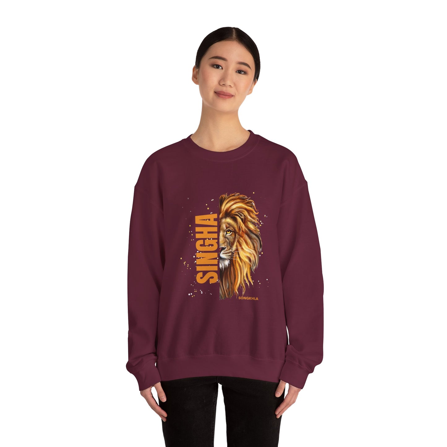 Majestic Lion Sweatshirt | Unisex Heavy Blend™ Crewneck | Gift for Animal Lovers, Stylish Fashion, Cozy Outfit, Unique Design, Casual Wear