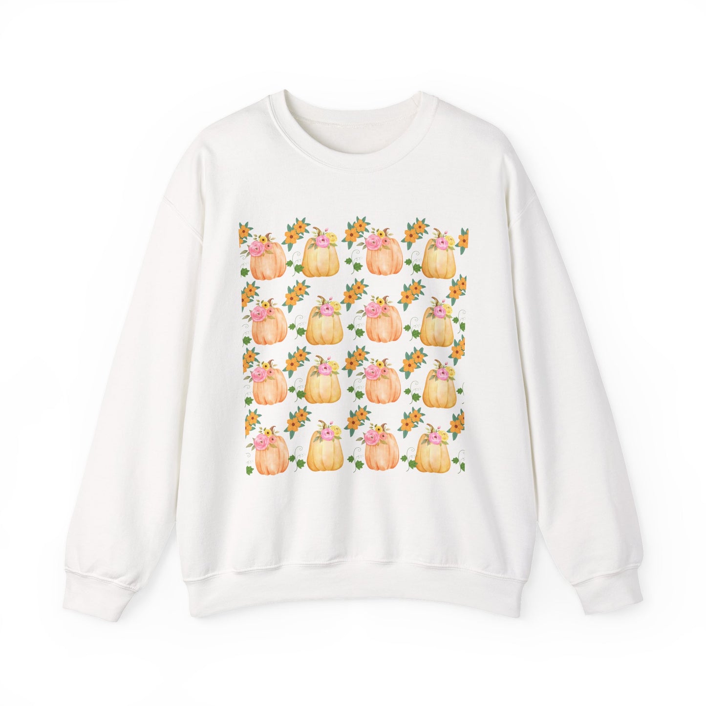 Fall-Inspired Pumpkin Crewneck Sweatshirt, Cozy Autumn Sweater, Perfect for Halloween, Thanksgiving, Gifts for Her, Pumpkin Love