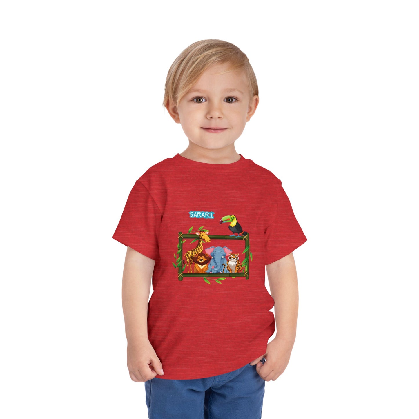 Safari Animal Toddler T-Shirt, Cute Animal Tee, Kids Safari Shirt, Birthday Gift for Kids, Summer Outfit, Playtime Apparel