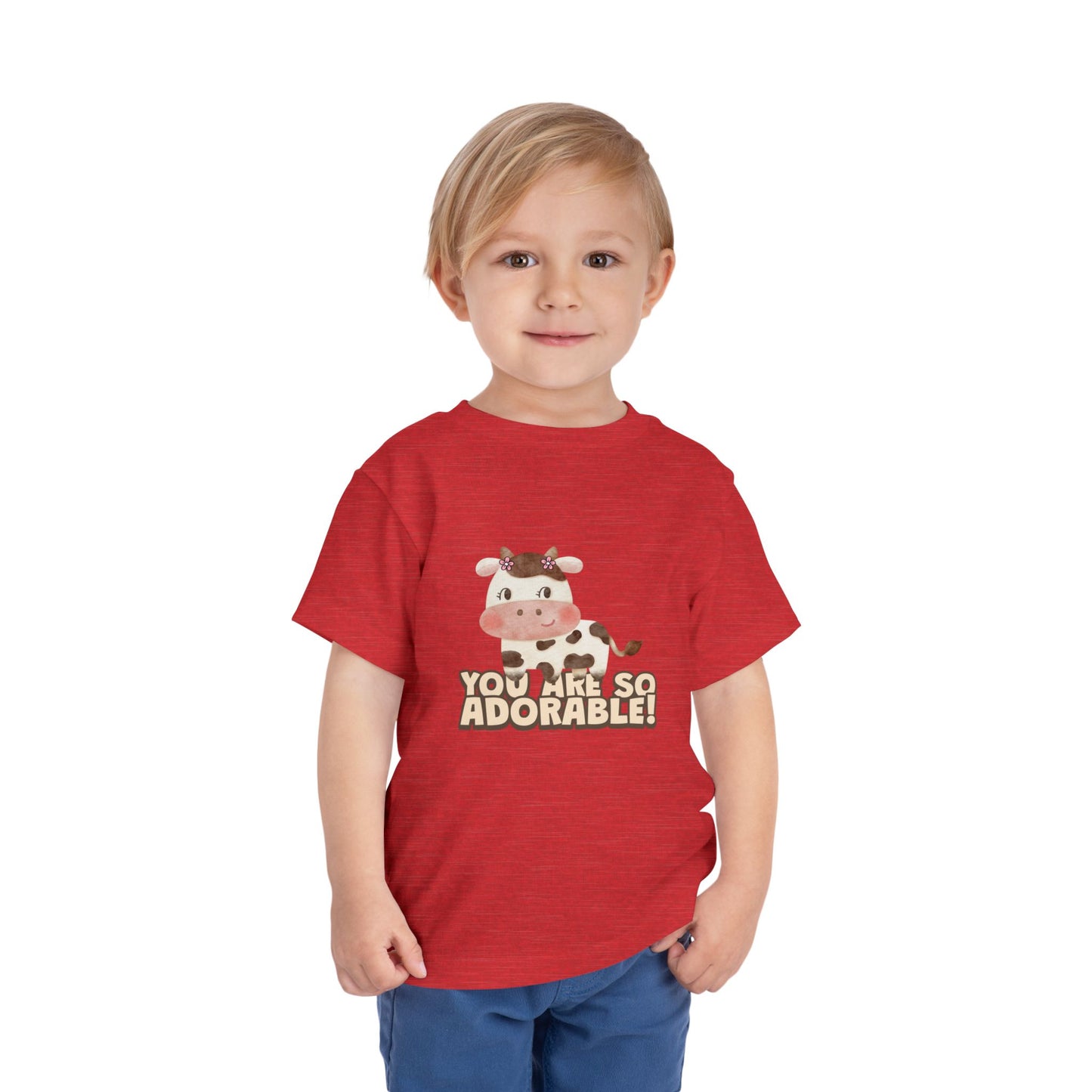 Adorable Cow Toddler Tee, Cute Toddler Shirt, Kids Gift, Baby Birthday Tee, Nursery Outfit, you’re so adorable shirt