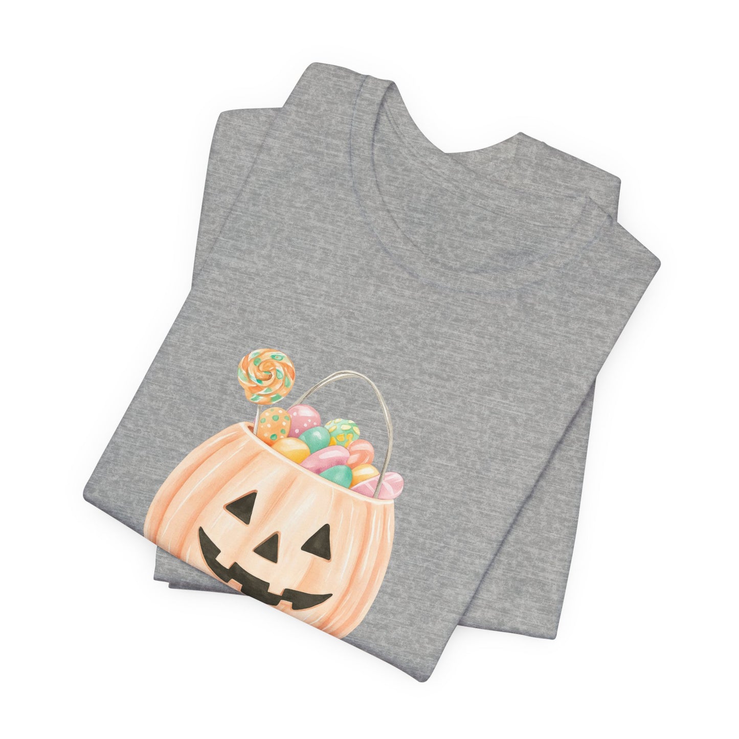Halloween Trick or Treat T-Shirt, Unisex Graphic Tee, Fall Wardrobe Addition, Perfect for Halloween Parties, Spooky Season Wear