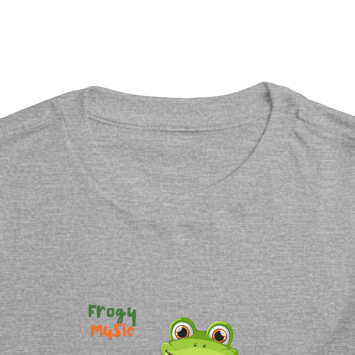 Musical Frog Toddler Tee, Cute Gift for Kids, Fun Summer Wear, Birthday Present, Playful Tee for Little Ones