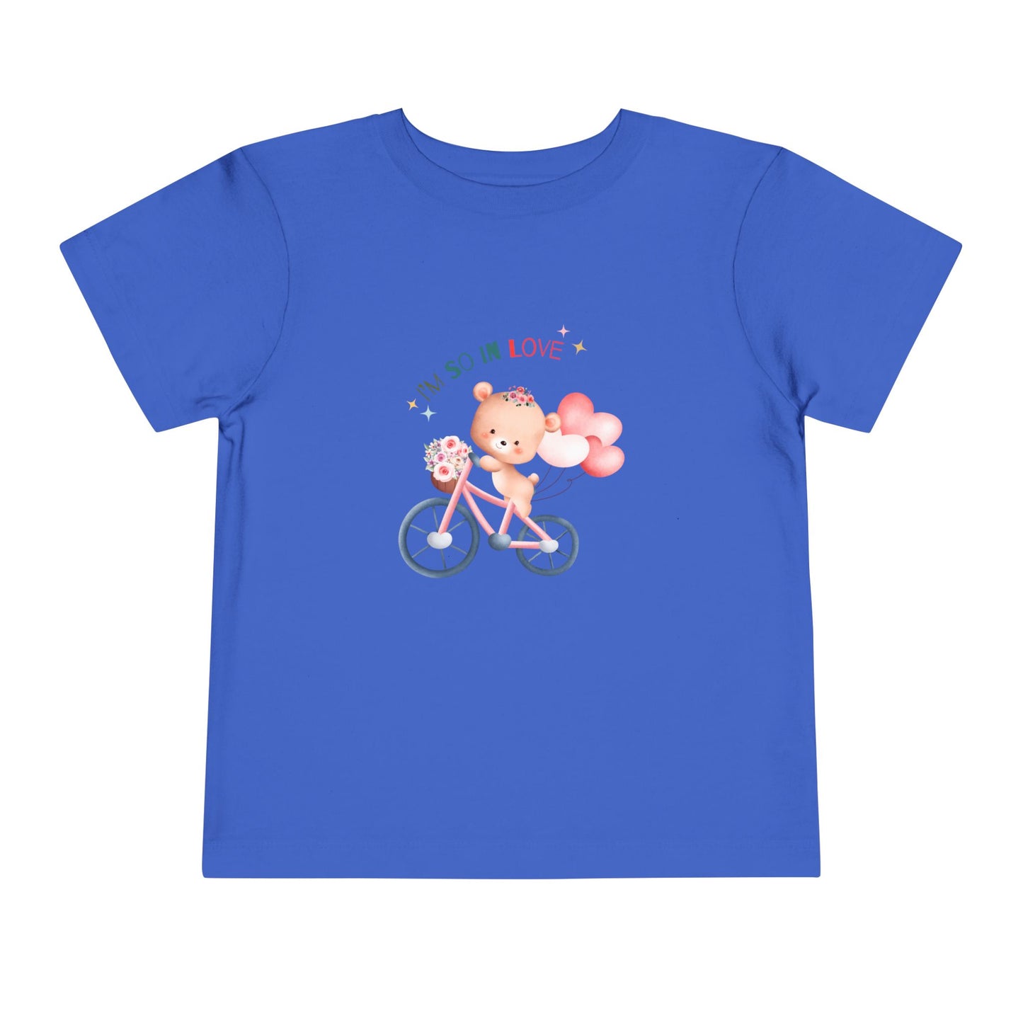 Cute Toddler Tee with Bear Design - Perfect for Playdates, Birthdays, Valentine's Day, Gifts, Toddler Clothing