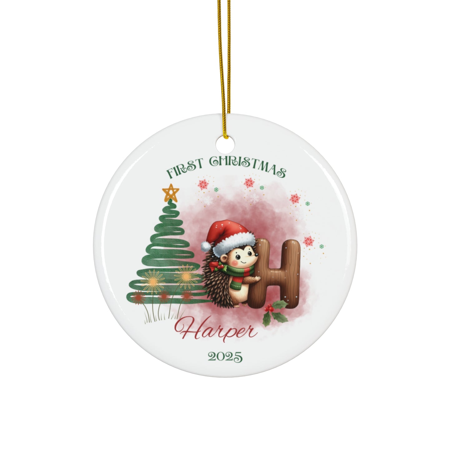 Personalized Christmas Ornament, Holiday Decor, First Christmas Keepsake, Custom Gift for Kids, Unique Tree Decoration