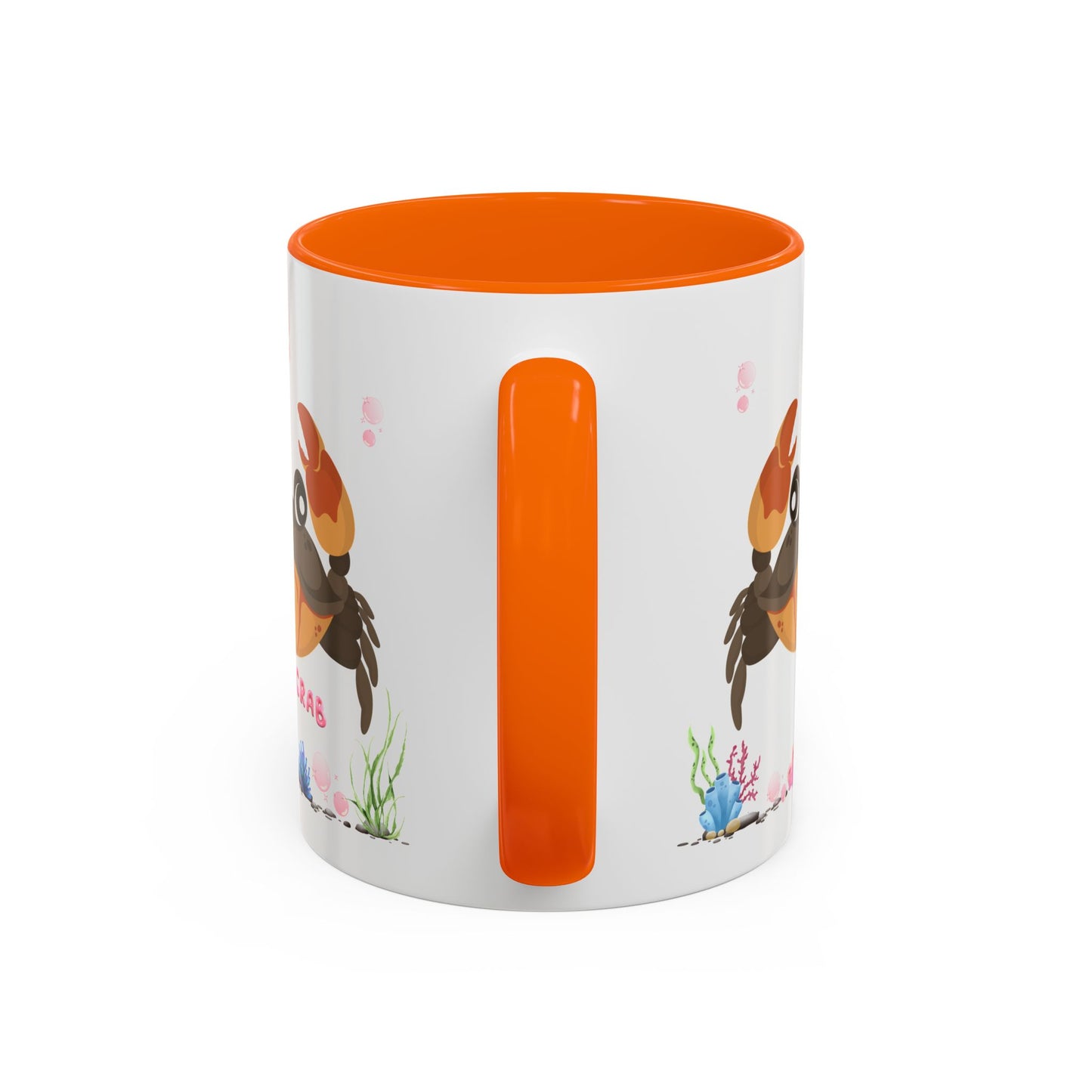 Crab with subtle bubbles and underwater flora Coffee Mug