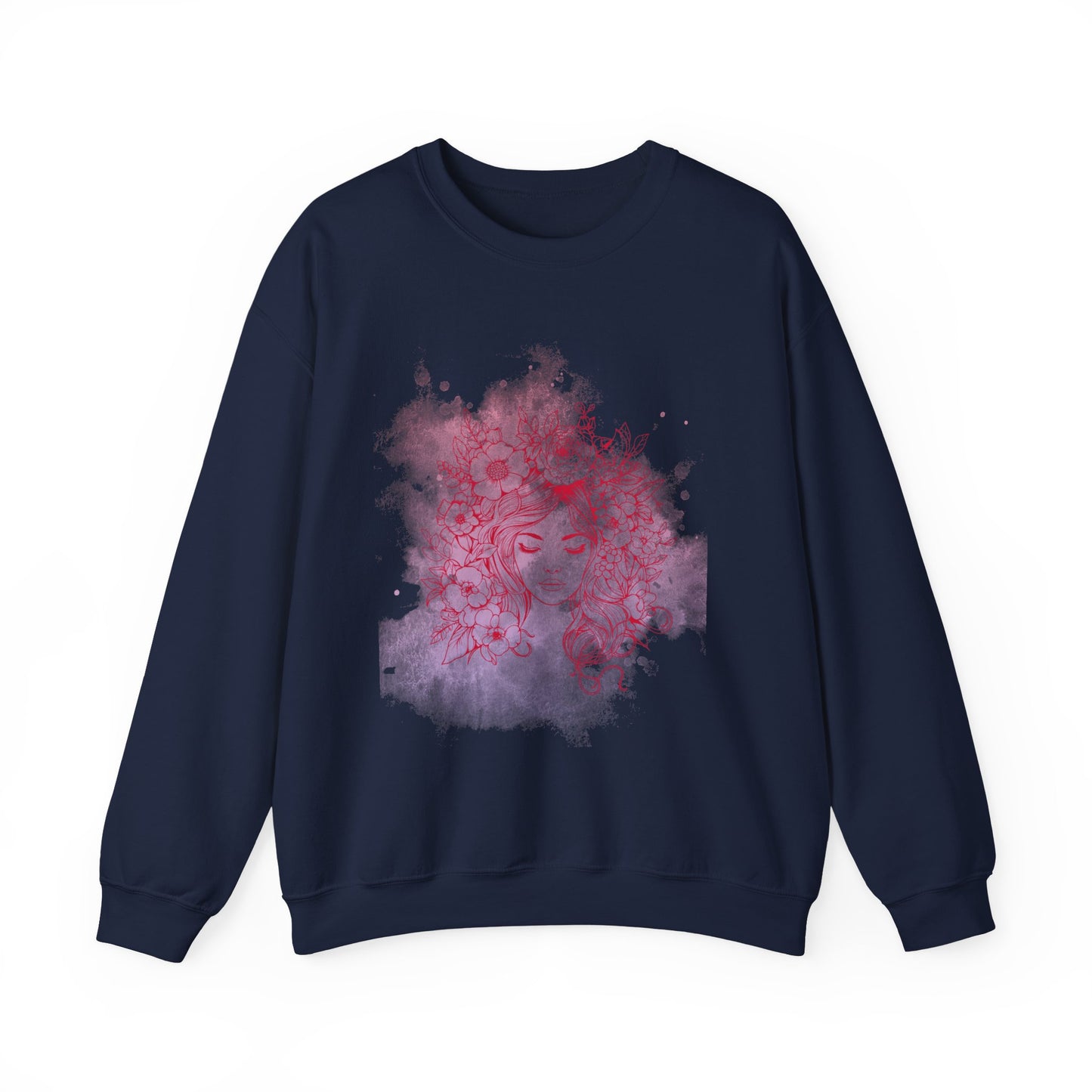 Floral Dreamer Crewneck Sweatshirt | Unisex Cozy Top, Stylish Gift, Fall Fashion, Floral Art, Everyday Comfort