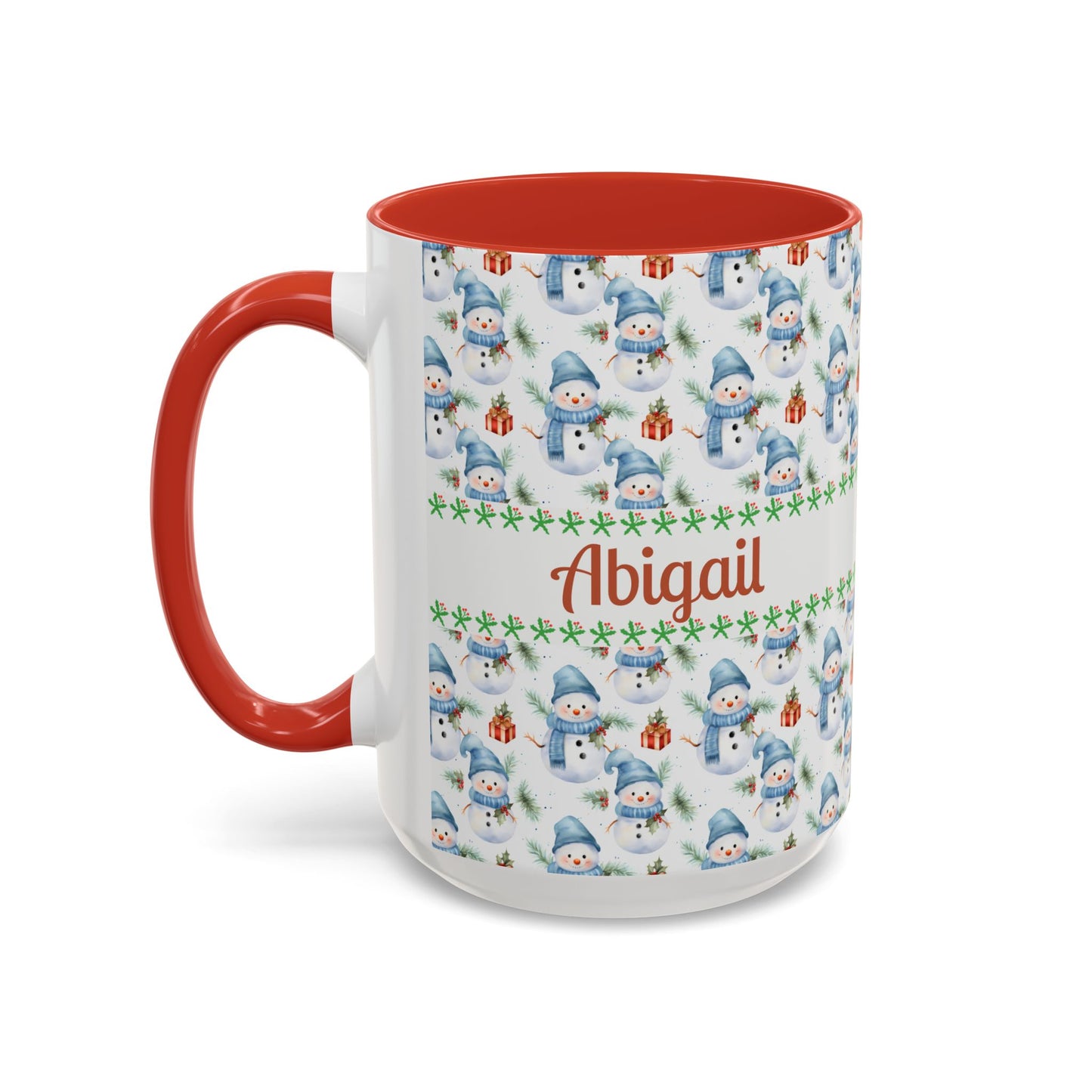 Festive Snowman Coffee Mug, Personalized Holiday Mug, Winter Decor, Gift for Her, Cute Coffee Cup