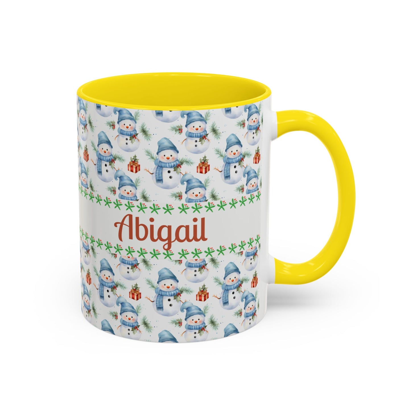 Festive Snowman Coffee Mug, Personalized Holiday Mug, Winter Decor, Gift for Her, Cute Coffee Cup