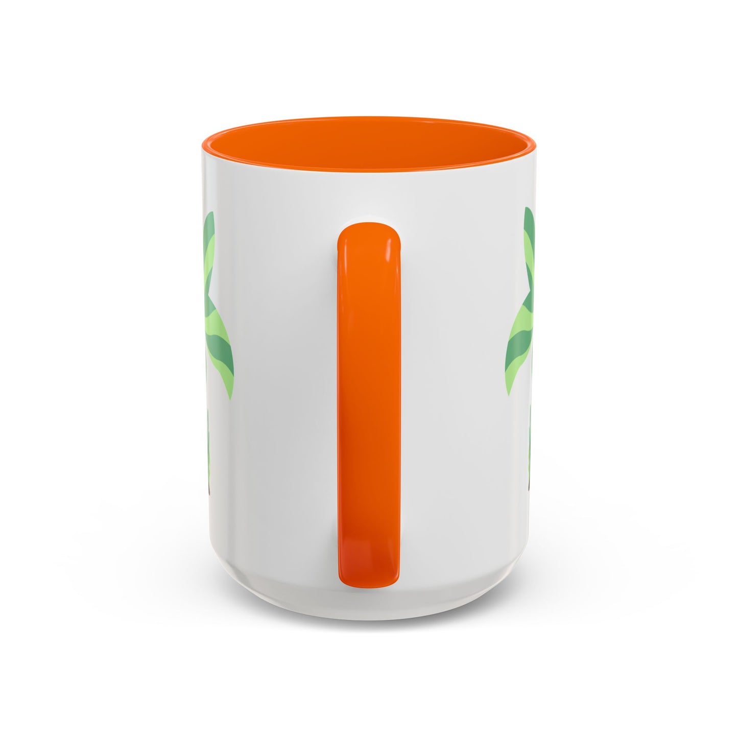 Green fish with bubbles and aquatic plants Coffee Mug