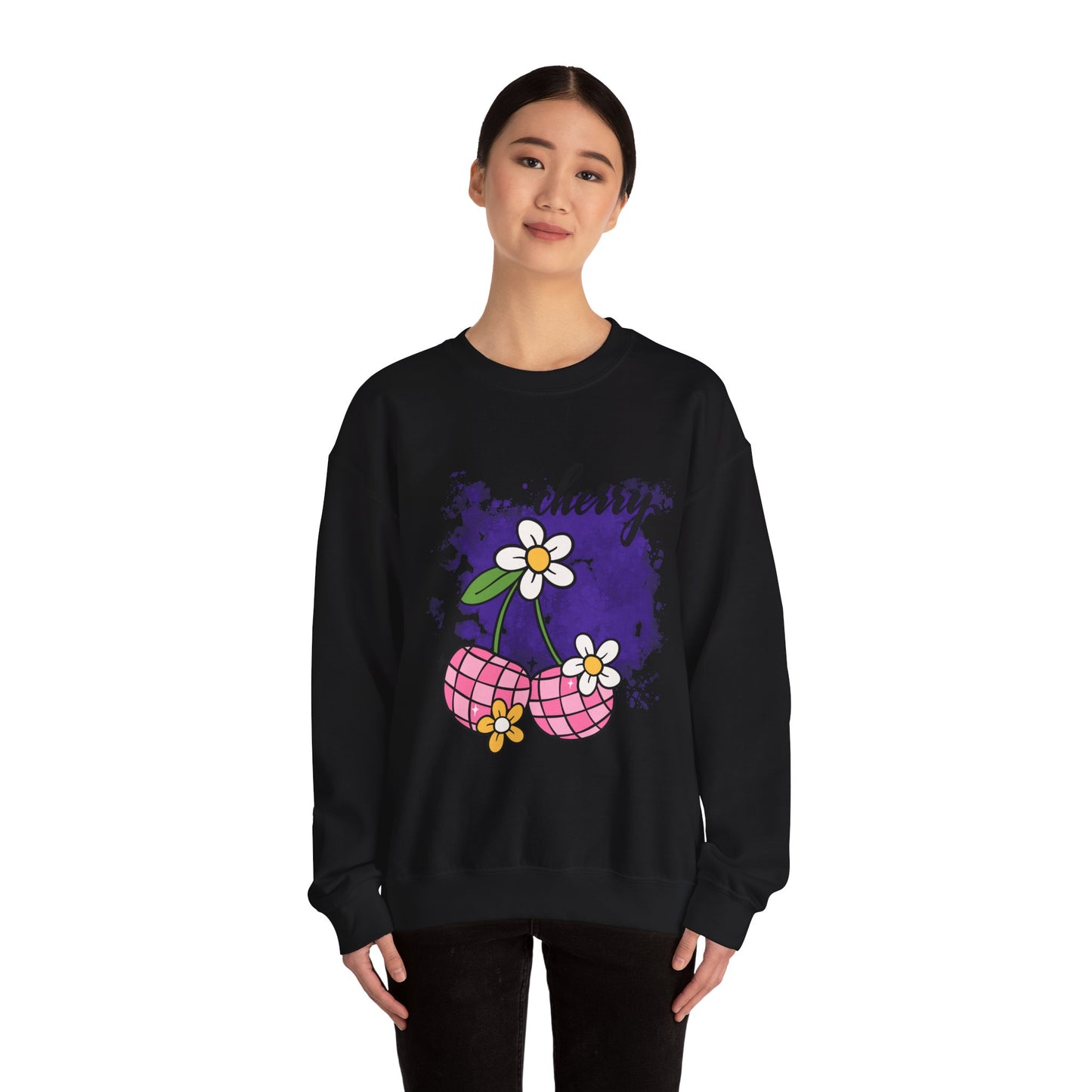 Cherry Blossom Unisex Sweatshirt, Cute Fall Fashion, Cozy Casual Wear, Gift Idea for Friends, Trendy Street Style