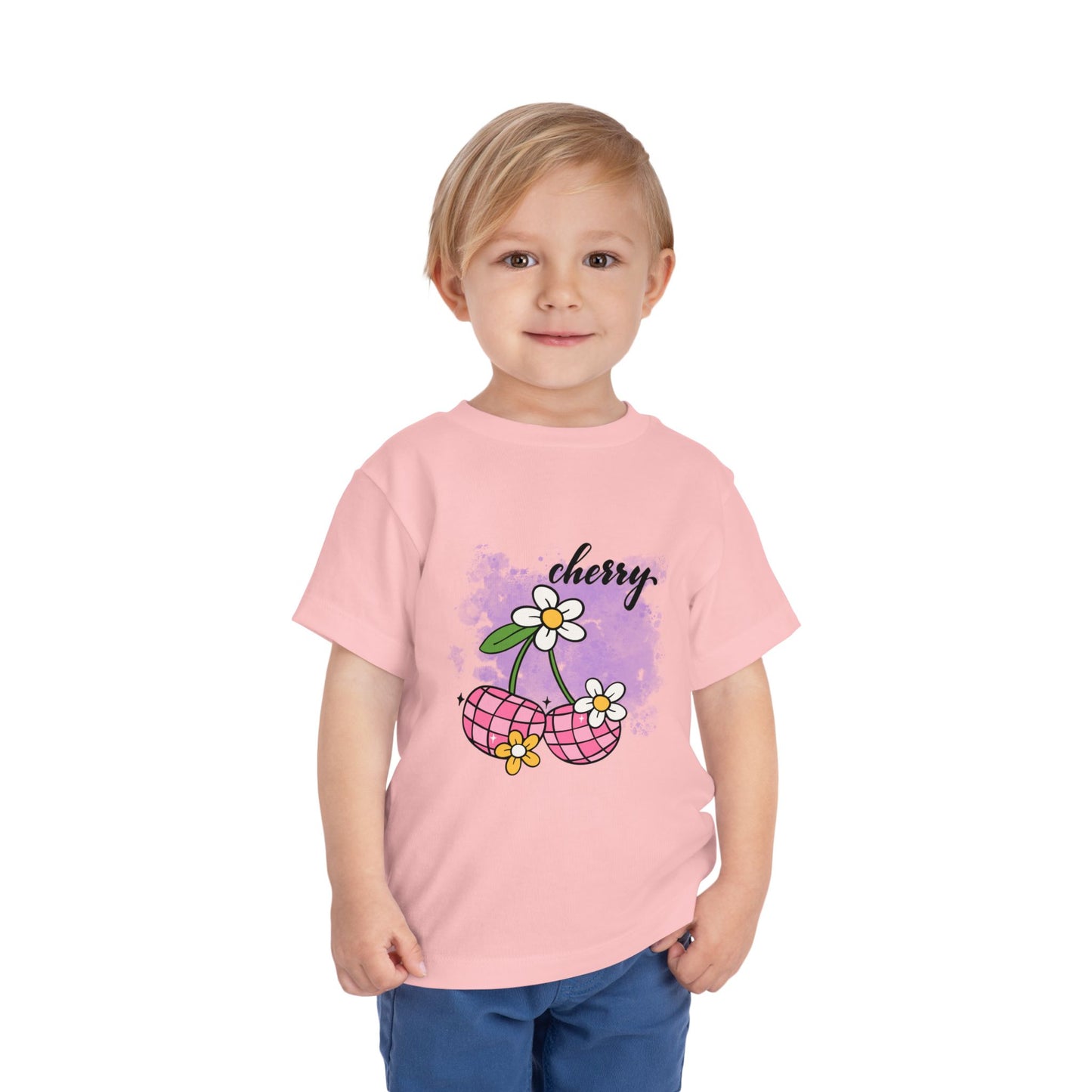 Cherry Blossom Toddler Tee, Cute Kids T-Shirt, Spring Fashion, Gift for Toddlers, Summer Outfit, Playtime Shirt