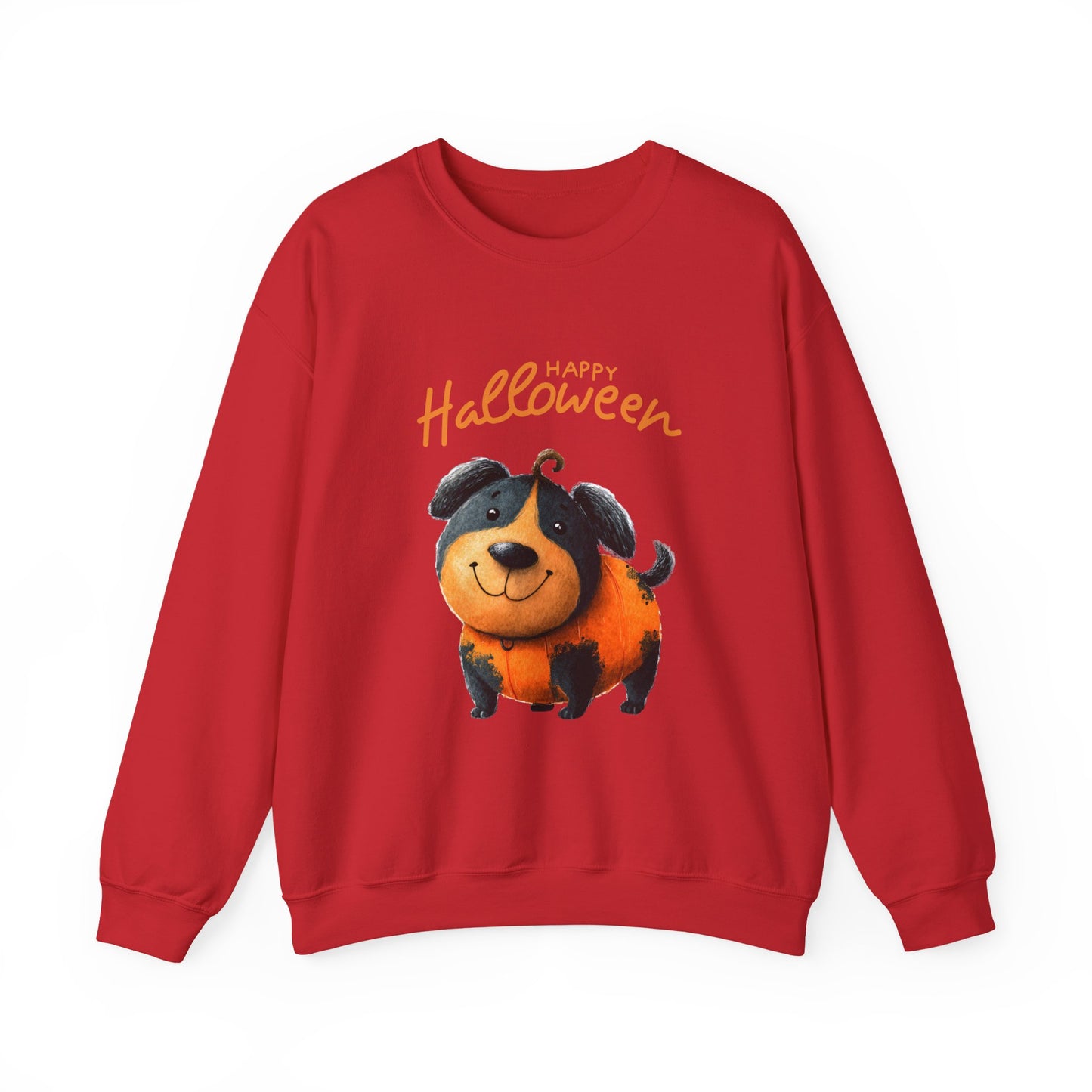 Halloween Dog Sweatshirt, Cozy Unisex Crewneck for Fall, Pet Lovers Gift, October Celebration Apparel, Cute Halloween Top