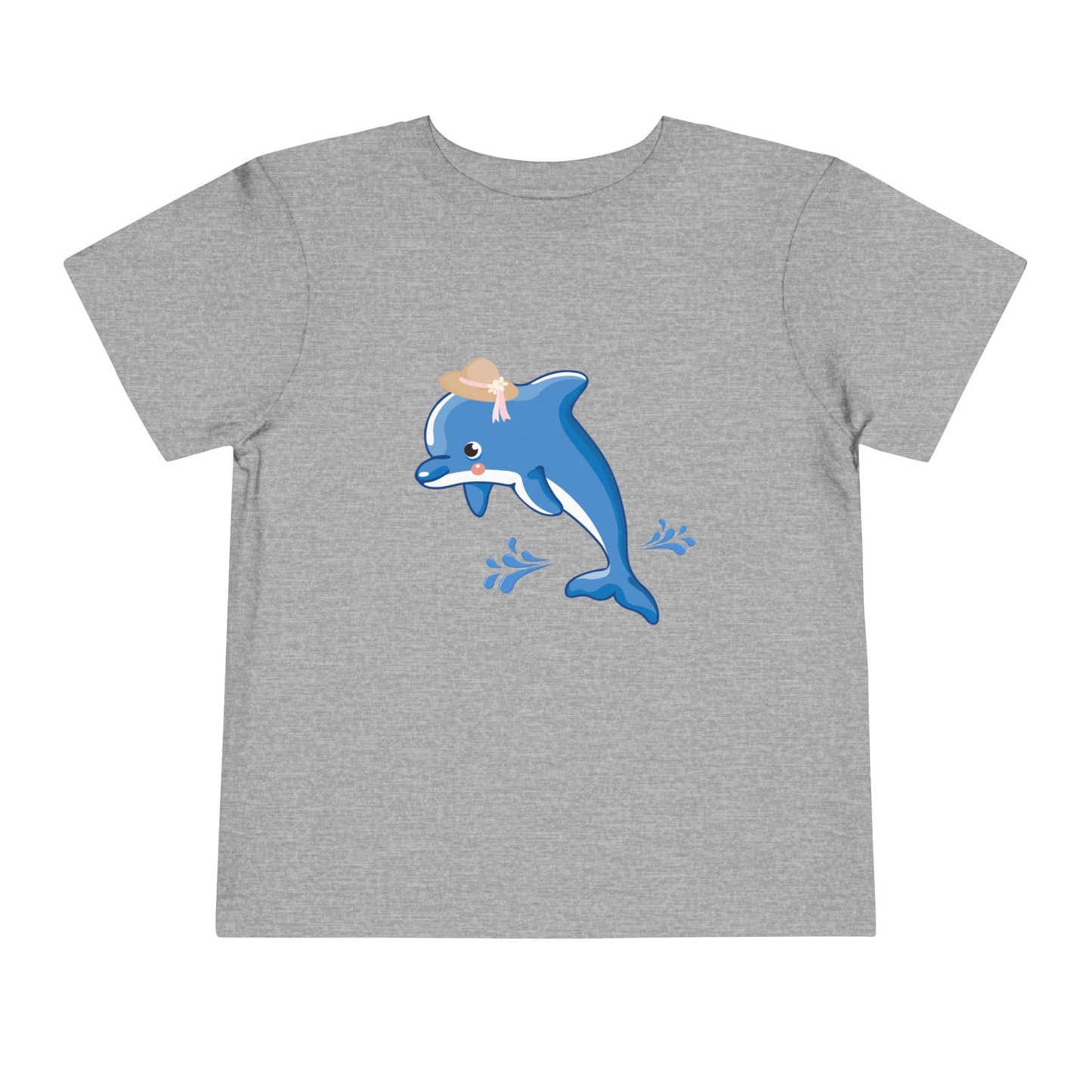 Adorable Dolphin Toddler Tee, Cute Kid's T-Shirt, Summer Outfit, Beach Day Apparel, Gift for Toddlers, Fun Children's Clothing