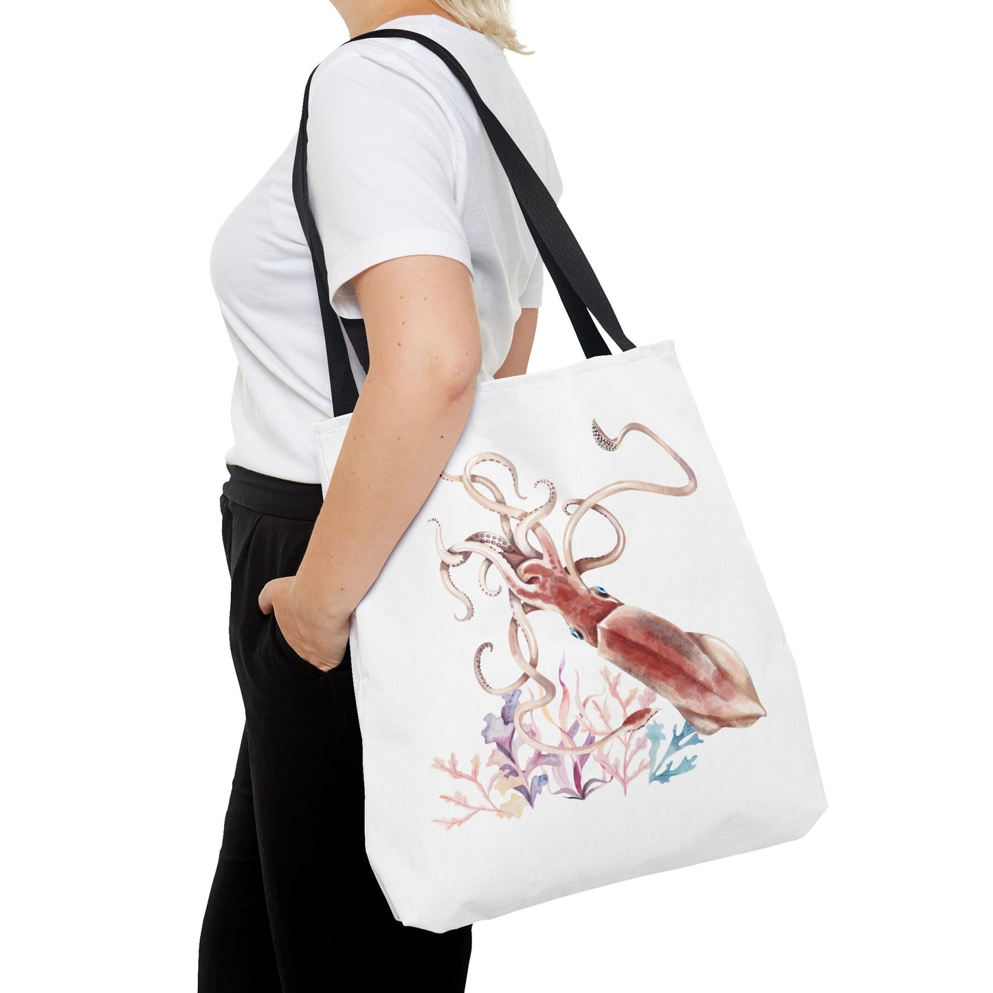 Squid dance of tentacles and translucence Tote Bag