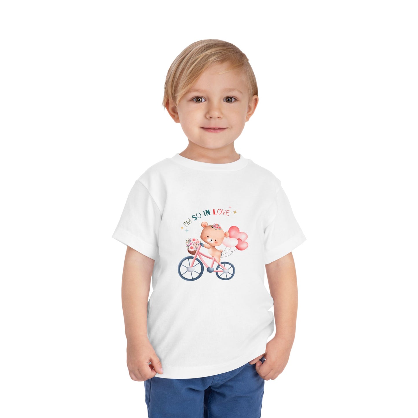 Cute Toddler Tee with Bear Design - Perfect for Playdates, Birthdays, Valentine's Day, Gifts, Toddler Clothing