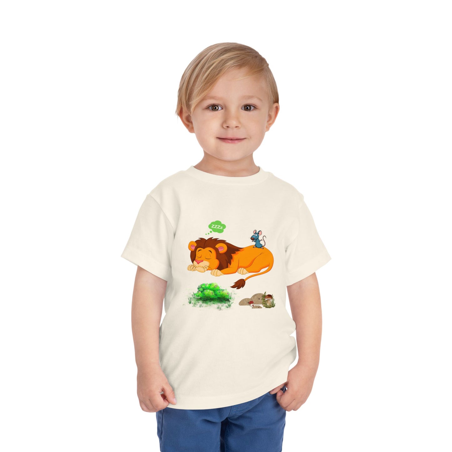 Lion Dreaming Toddler Tee, Cute Kids Shirt, Animal Lover Gift, Playful Toddler Apparel, Birthday Gift, Fun Kids Clothing