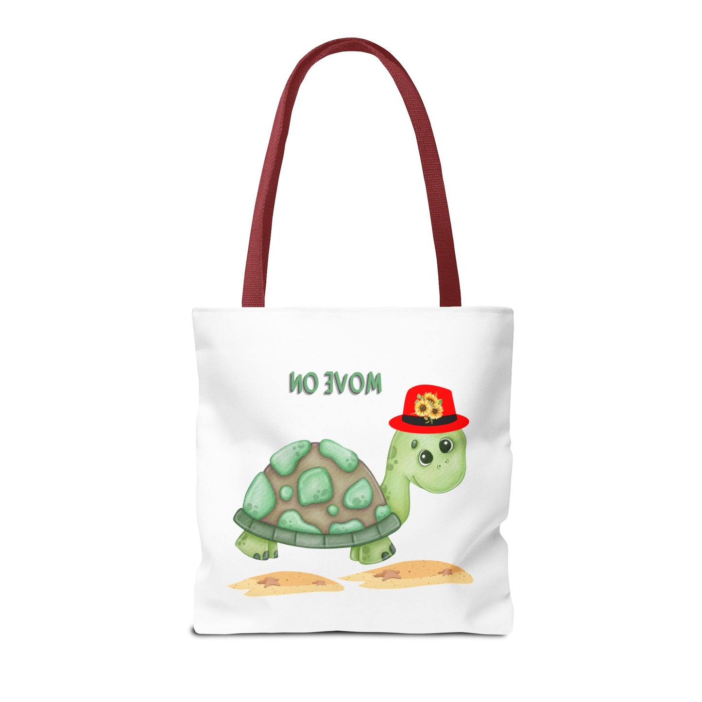 Turtle with a sunflower hat Tote Bag