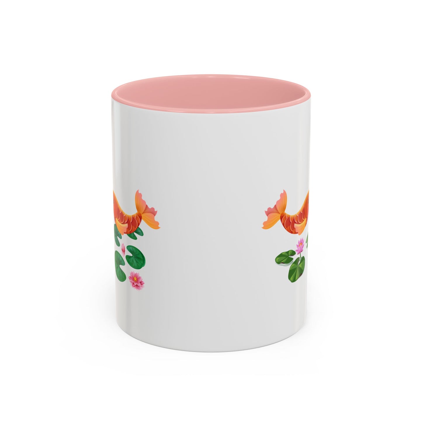 Golden koi fish with lotus flowers Coffee Mug
