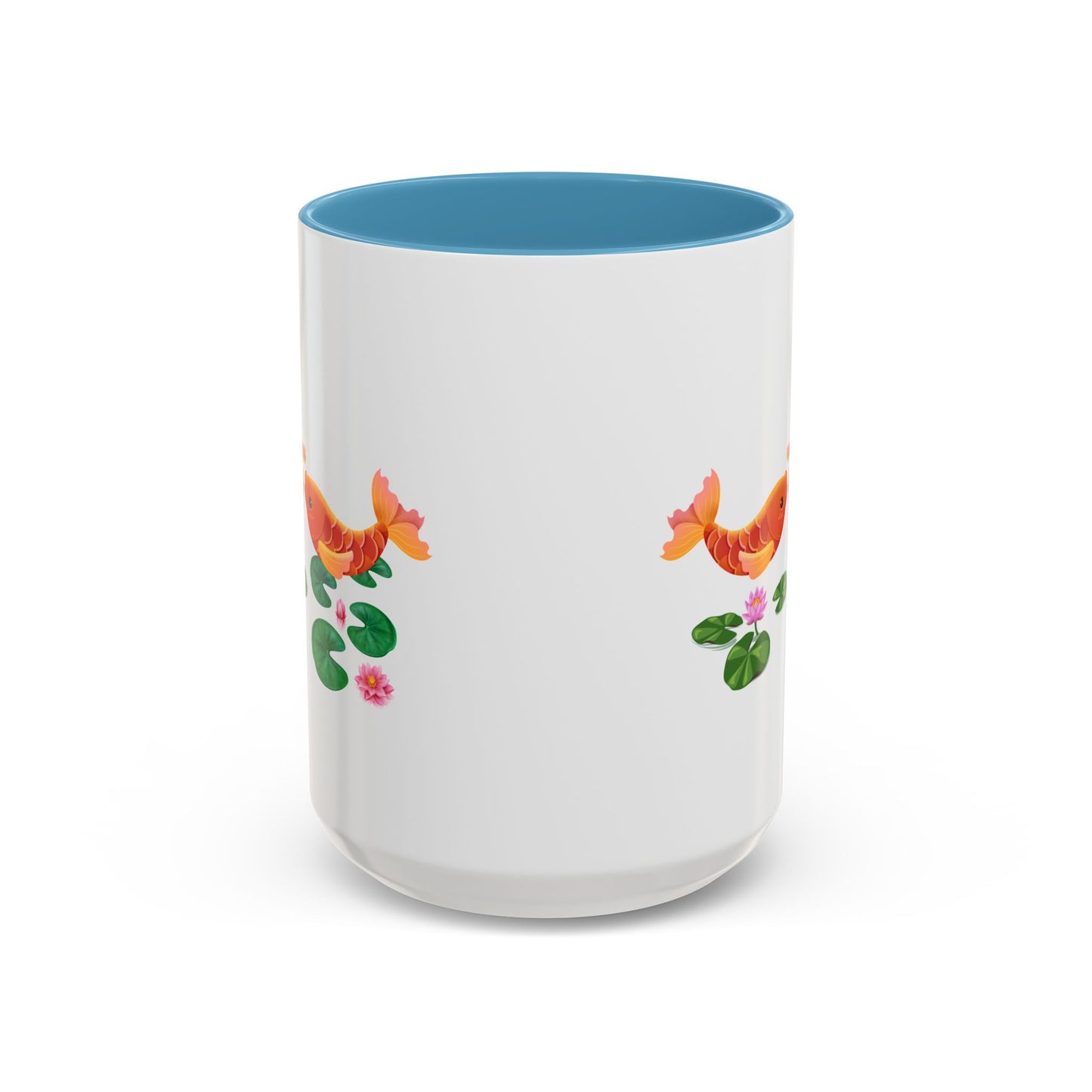 Golden koi fish with lotus flowers Coffee Mug