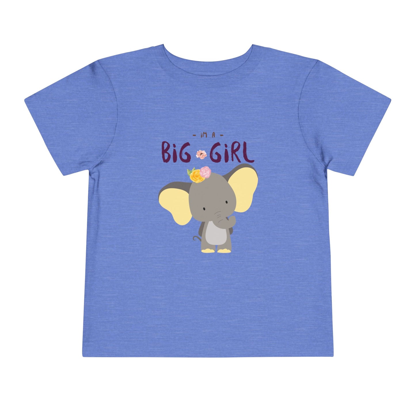 Big Girl Toddler Tee, Cute Elephant Design, Kids Birthday Gift, Toddler Clothing, Nursery Outfit, Playtime T-Shirt
