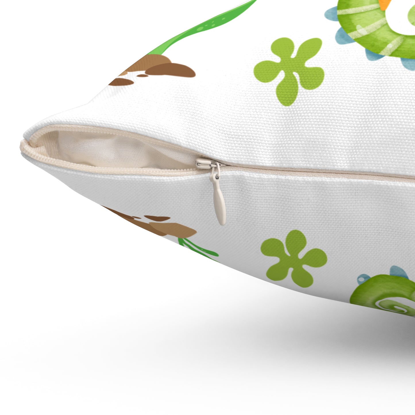 Seahorse with a focus on the natural world Spun Polyester Square Pillow