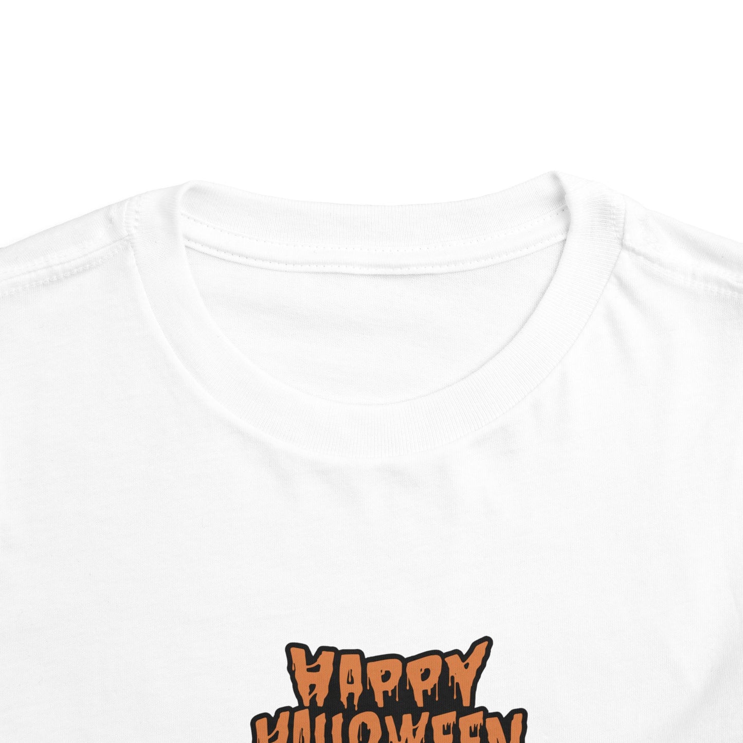 Happy Halloween Toddler Tee, Cute Halloween Shirt, Kids Party Outfit, Trick or Treat Apparel, Fun Ghost Design Toddler T-Shirt