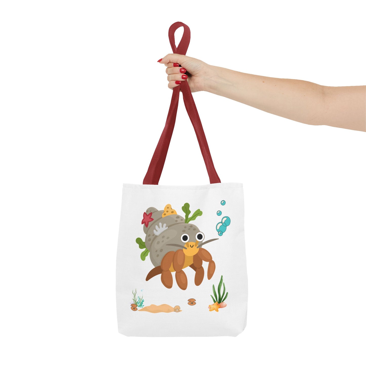 Hermit crab with shell underwater Tote Bag